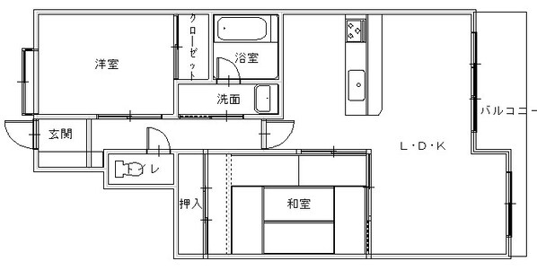 ファミーユオランダ通り　の物件間取画像